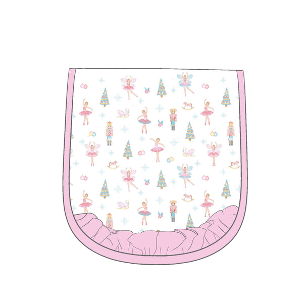 NCG-217 Pink Nutcrackers Pima Burping Pad