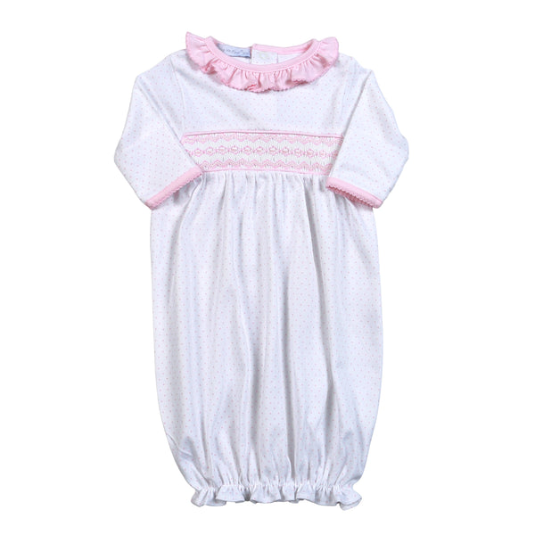 ADE-219 ADELI HAND SMOCKED GOWN