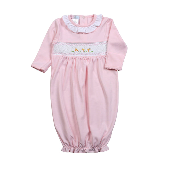 PCH-219 Pinklittle chicks Hand Smocked Gown